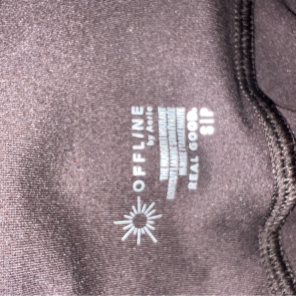 AERIE OFFLINE HUGGER BOOTCUT LEGGINGS CHOCOLATE BROWN SMALL NWT - Picture 4 of 6